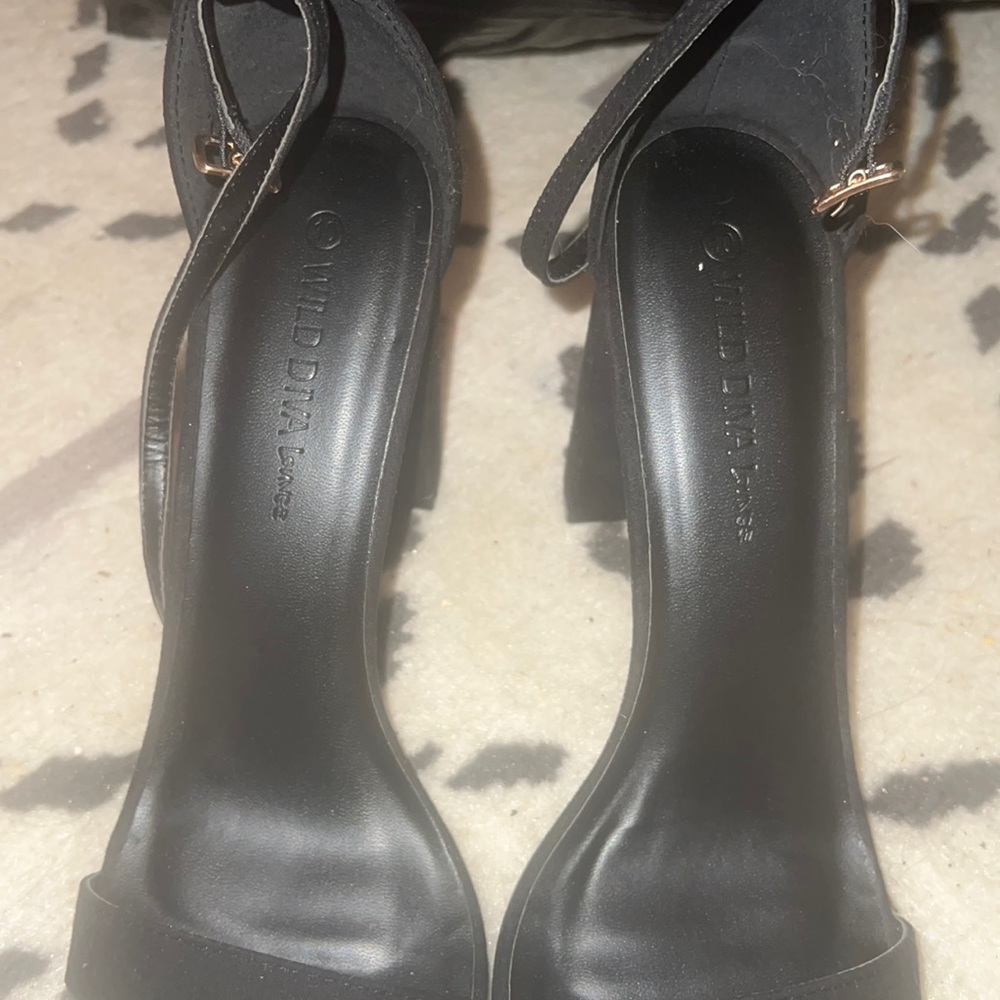 Black cute heels